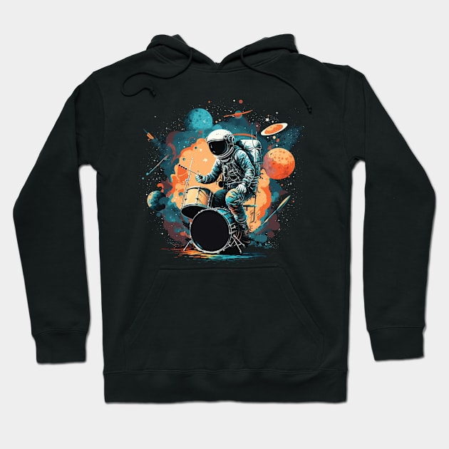 space drummer Hoodie by Trontee